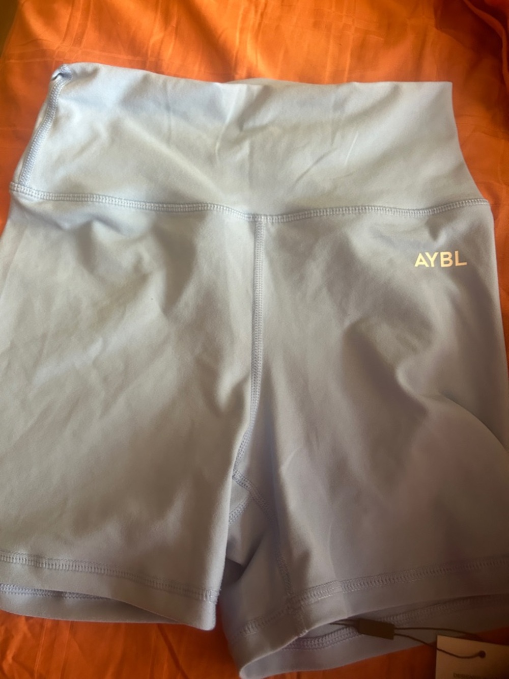 AYBL Light Blue High-Rise Bike Shorts